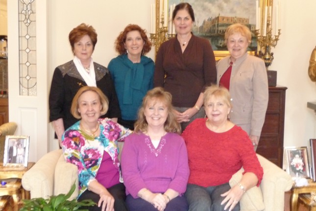 (Back) Anna Riseden, Mary Cooper, Mary Katharine Roff, Joni Landon,(Front) Merry Adamcik, Connie Zieba, Lorie Coffelt Houston