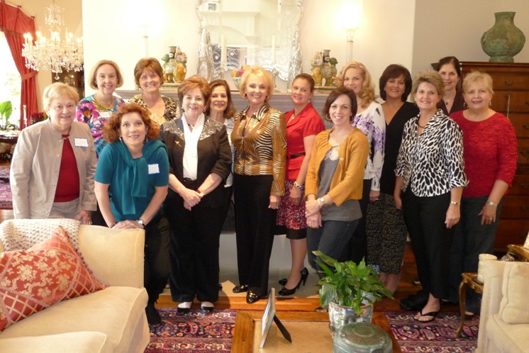 National Panhellenic Conference (NPC) Roundtable Discussion for all Greater Houston Area Panhellenics (Karen Ledbetter, NPC Advisor, in center) NPC Roundtable Discussion at Dr. Roff's home
