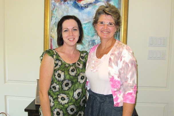 Kari Heuring, Chi Omega, and Christina Kluth, Delta Delta Delta NW Harris County