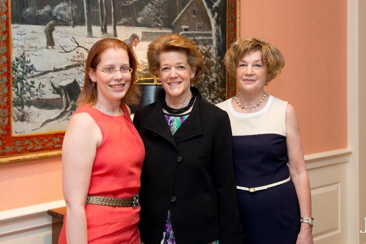 Sherry's daughter, Sharon, and sister, Sandy Installation