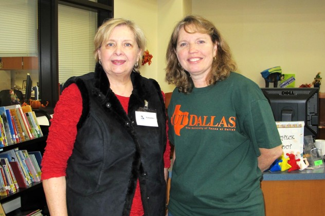 Lorie Coffelt, Alpha Delta Pi, and Deb Stutsman, Librarian RIF 2011